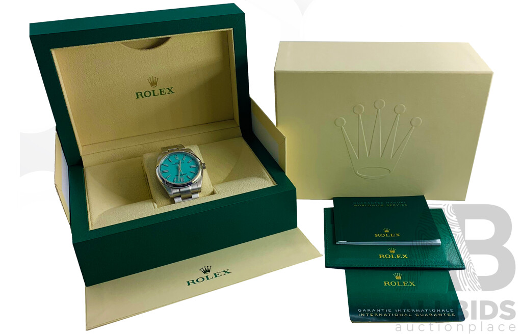 Rolex Oyster Perpetual 41mm Custom Tiffany Dial