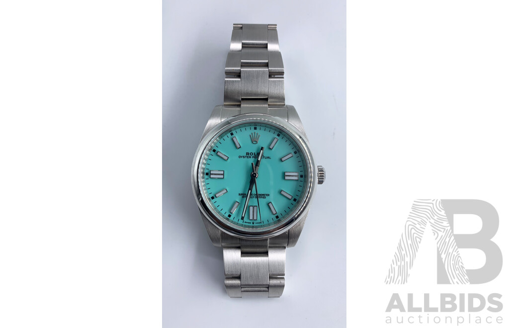Rolex Oyster Perpetual 41mm Custom Tiffany Dial