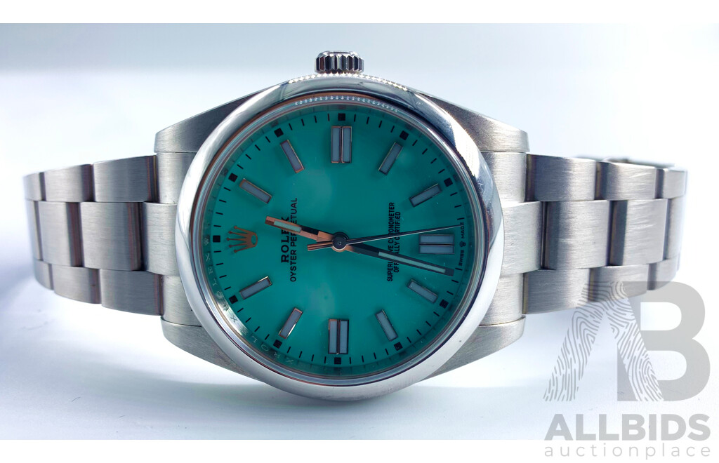 Rolex Oyster Perpetual 41mm Custom Tiffany Dial