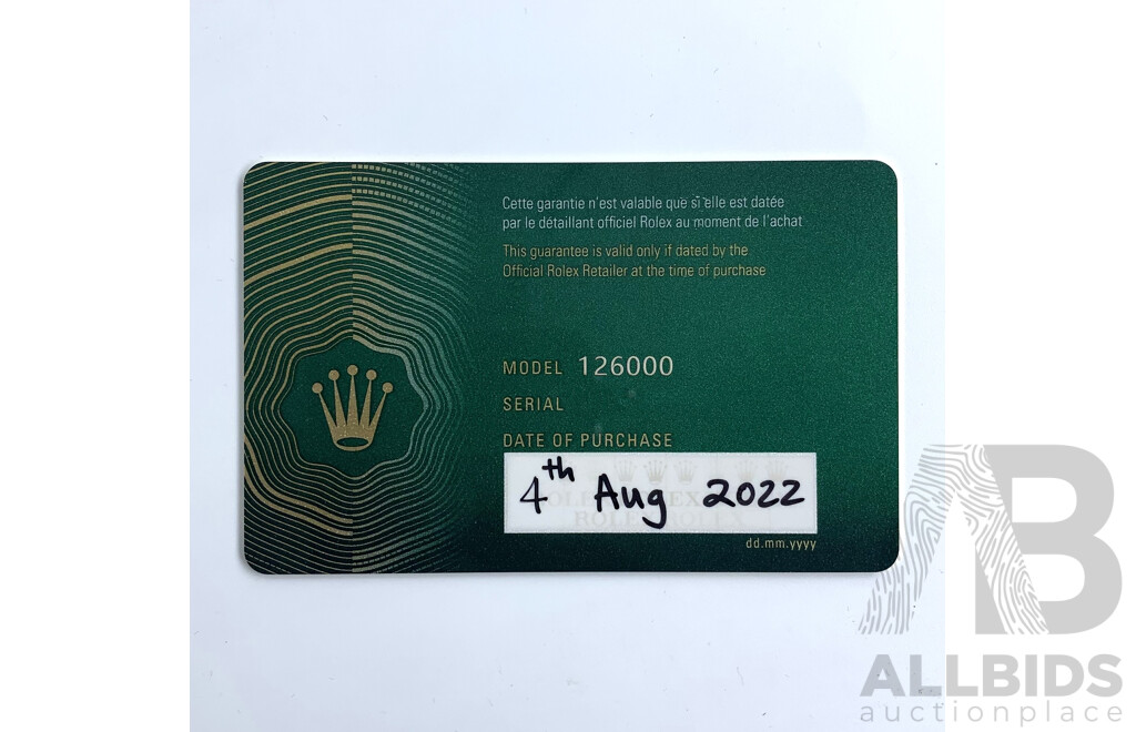 Rolex Oyster Perpetual 36 Blue Dial