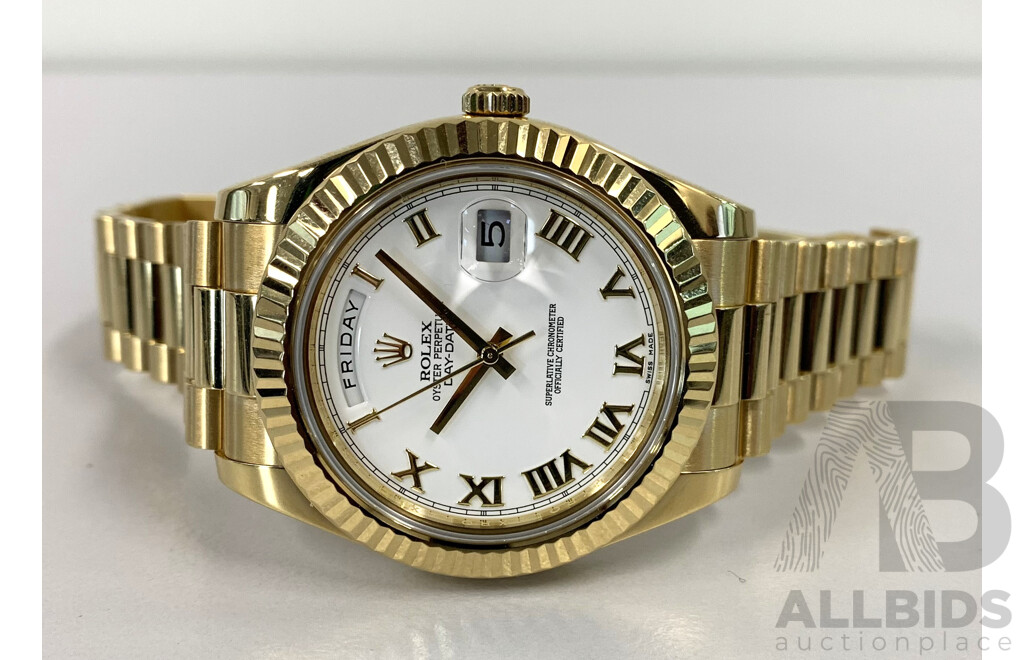Rolex Model - Day-Date II - PRESIDENTIAL 18K Solid Yellow Gold