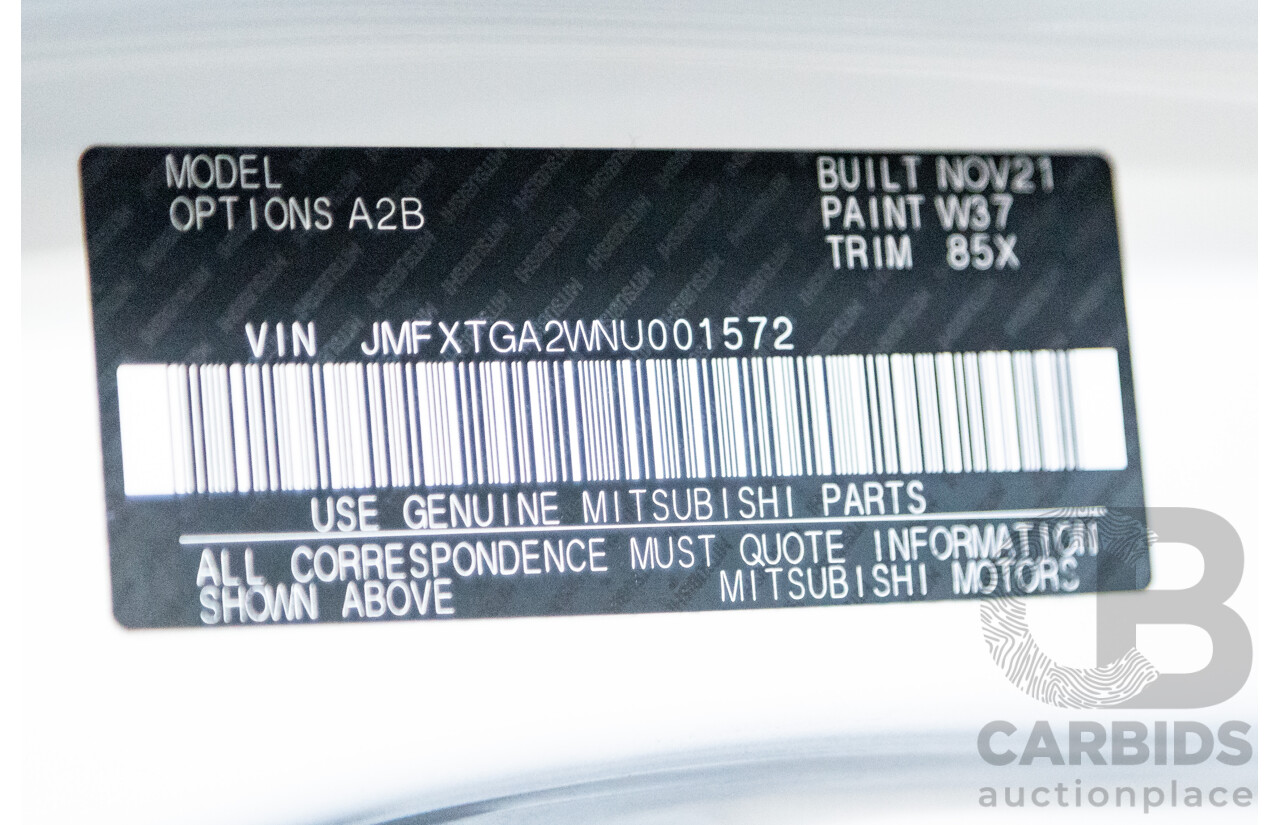 11/2021 Mitsubishi ASX ES Plus XD MY22 4D Wagon White 2.0L