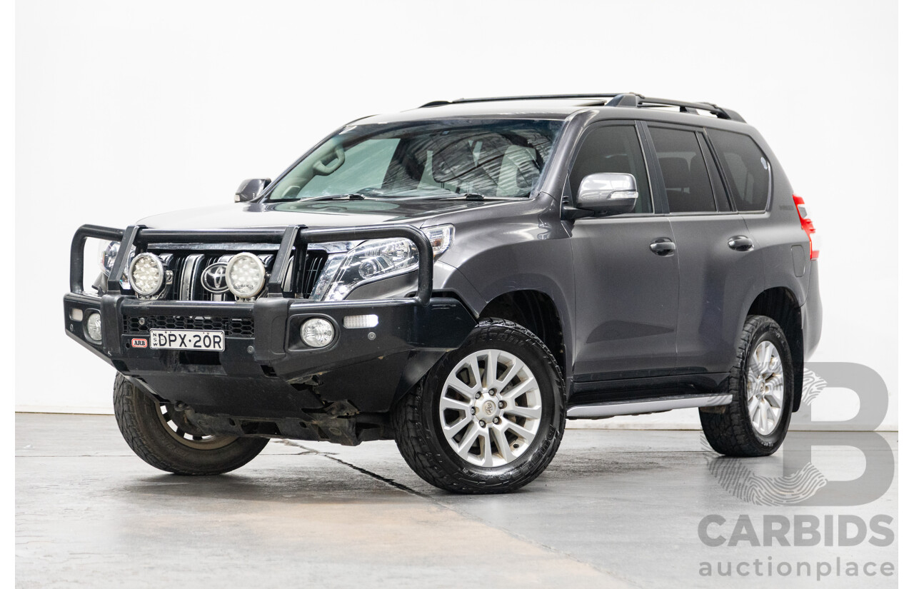 10/2013 Toyota Landcruiser Prado Kakadu (4x4) KDJ150R MY14 4D Wagon Grey Turbo Diesel 3.0L - 7 seater