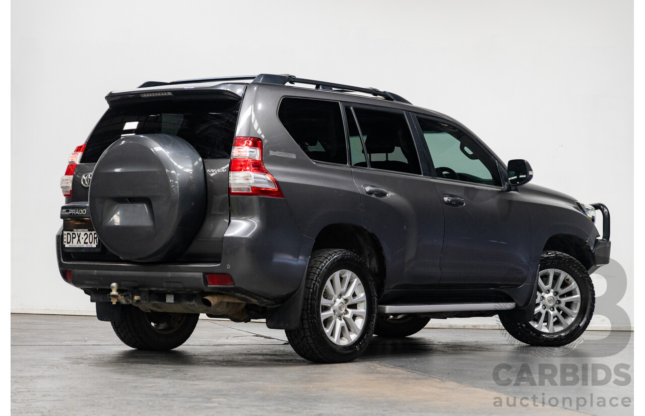 10/2013 Toyota Landcruiser Prado Kakadu (4x4) KDJ150R MY14 4D Wagon Grey Turbo Diesel 3.0L - 7 seater