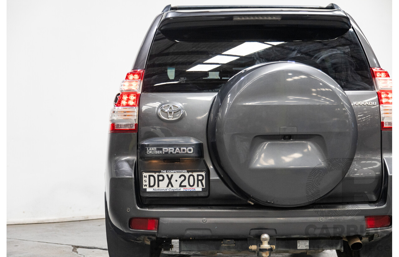 10/2013 Toyota Landcruiser Prado Kakadu (4x4) KDJ150R MY14 4D Wagon Grey Turbo Diesel 3.0L - 7 seater