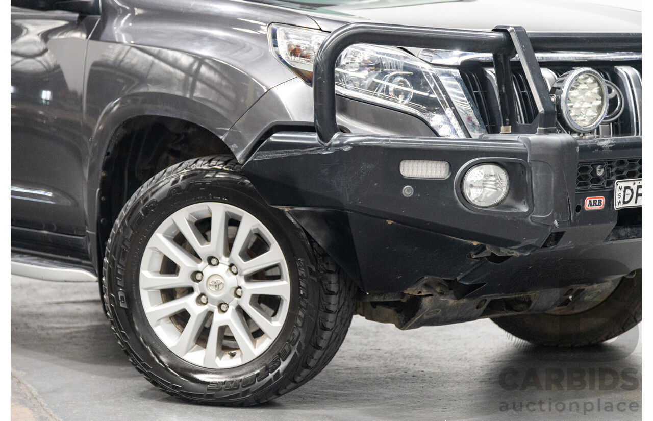 10/2013 Toyota Landcruiser Prado Kakadu (4x4) KDJ150R MY14 4D Wagon Grey Turbo Diesel 3.0L - 7 seater