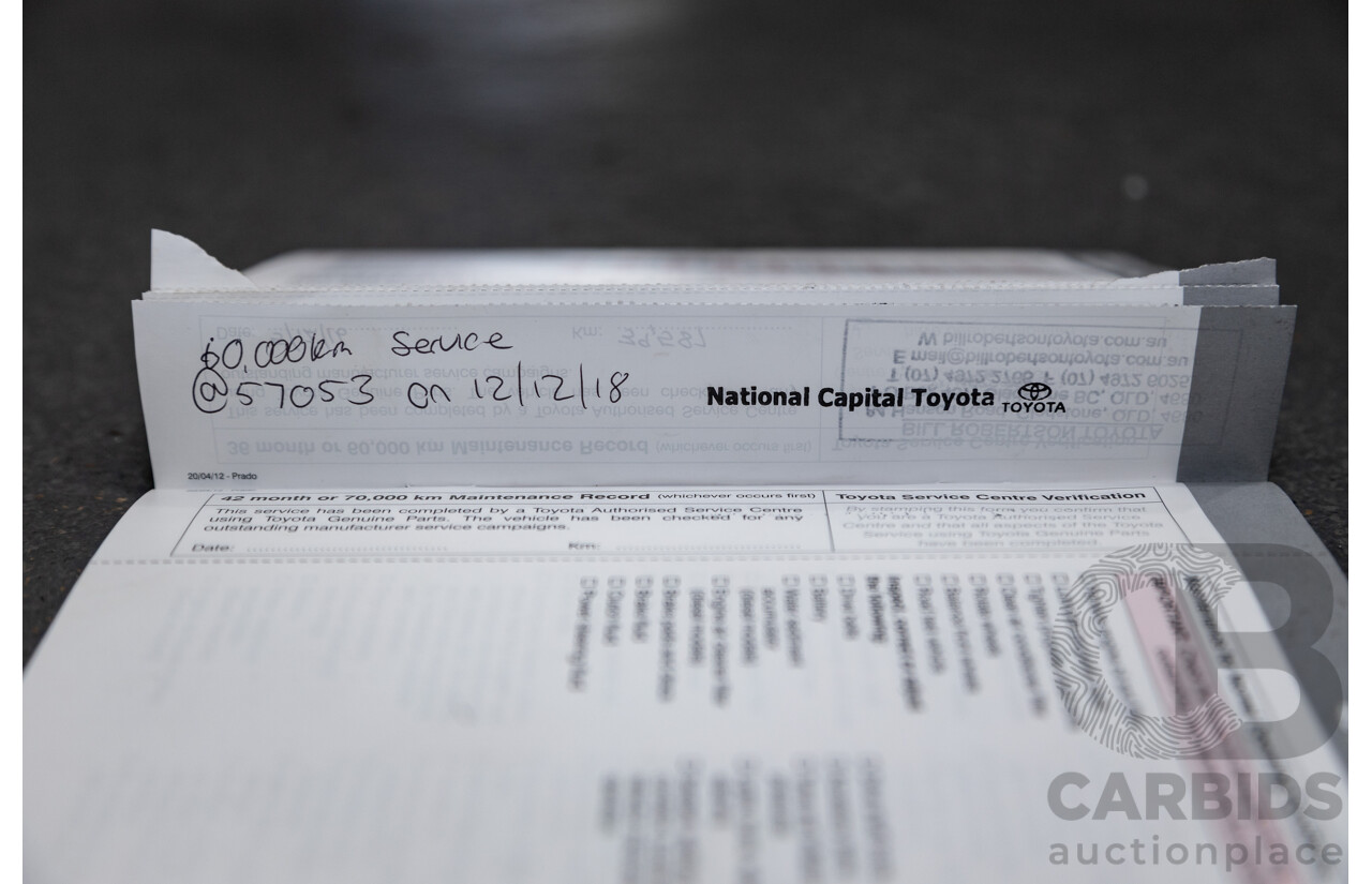 10/2013 Toyota Landcruiser Prado Kakadu (4x4) KDJ150R MY14 4D Wagon Grey Turbo Diesel 3.0L - 7 seater