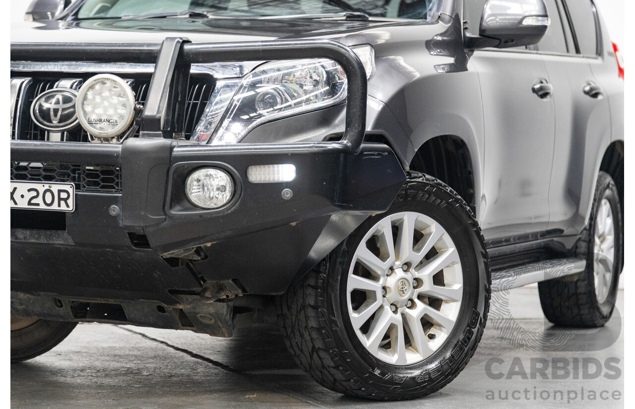 10/2013 Toyota Landcruiser Prado Kakadu (4x4) KDJ150R MY14 4D Wagon Grey Turbo Diesel 3.0L - 7 seater