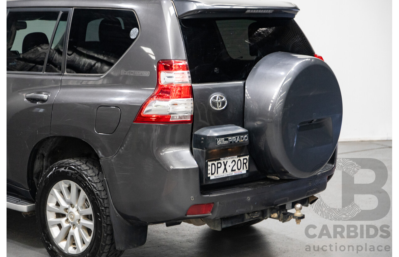 10/2013 Toyota Landcruiser Prado Kakadu (4x4) KDJ150R MY14 4D Wagon Grey Turbo Diesel 3.0L - 7 seater
