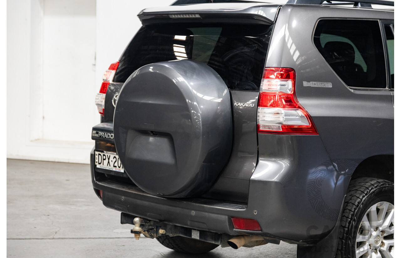 10/2013 Toyota Landcruiser Prado Kakadu (4x4) KDJ150R MY14 4D Wagon Grey Turbo Diesel 3.0L - 7 seater