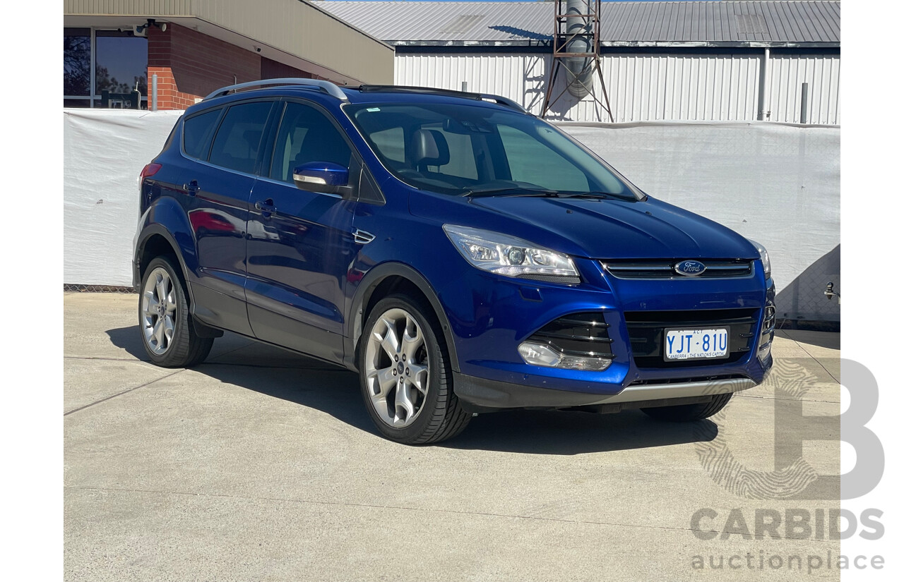 12/2013 Ford Kuga Titanium (awd) TF 4d Wagon Blue 2.0L