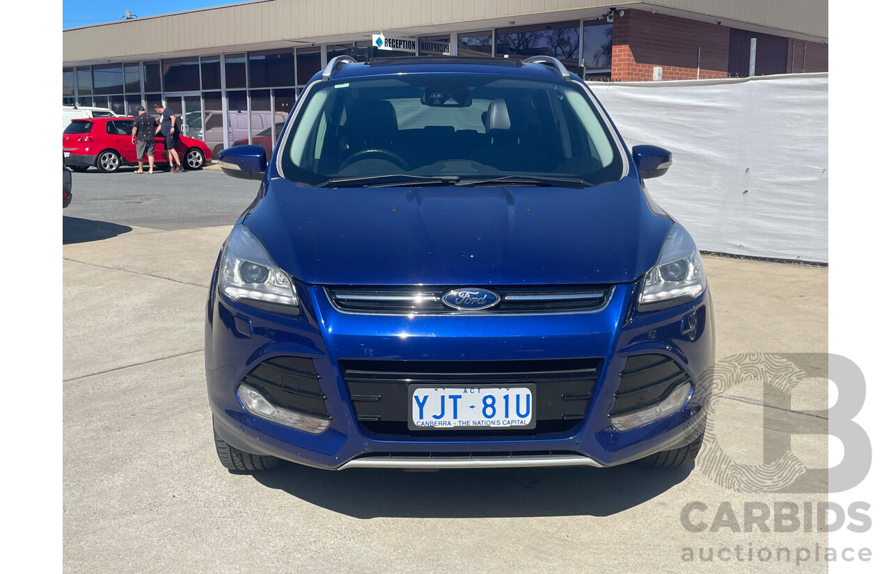 12/2013 Ford Kuga Titanium (awd) TF 4d Wagon Blue 2.0L