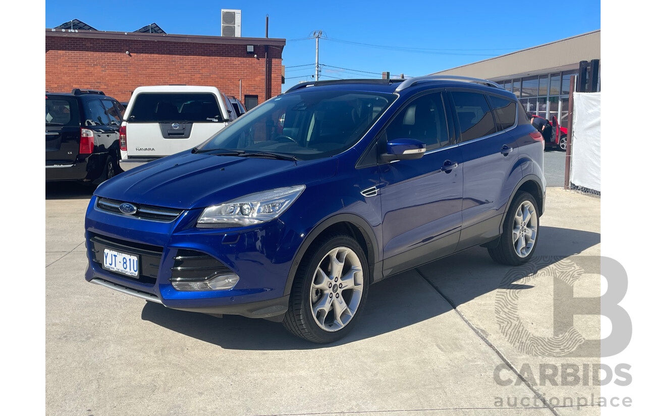 12/2013 Ford Kuga Titanium (awd) TF 4d Wagon Blue 2.0L