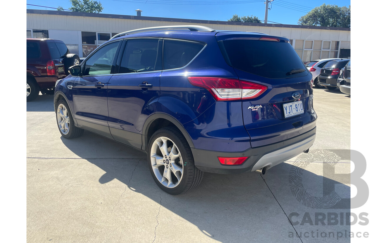 12/2013 Ford Kuga Titanium (awd) TF 4d Wagon Blue 2.0L