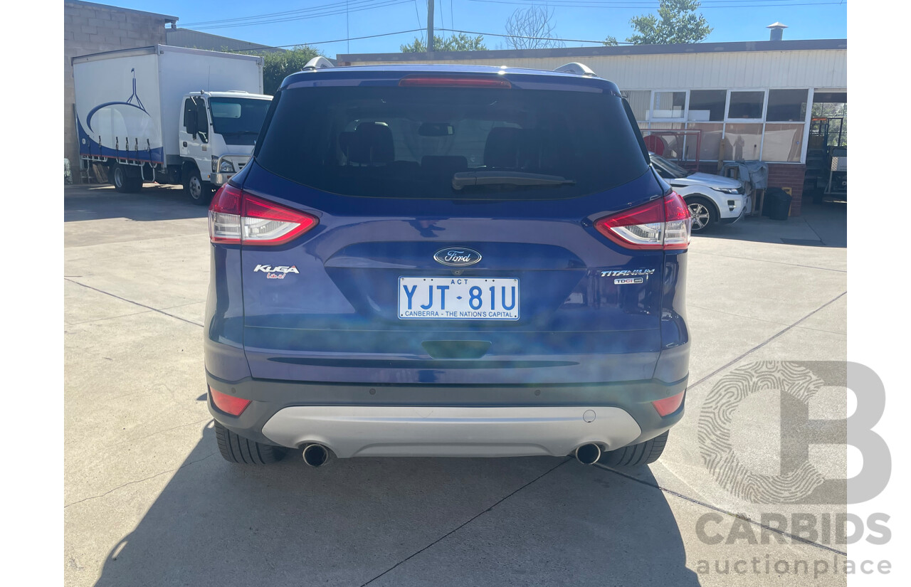 12/2013 Ford Kuga Titanium (awd) TF 4d Wagon Blue 2.0L