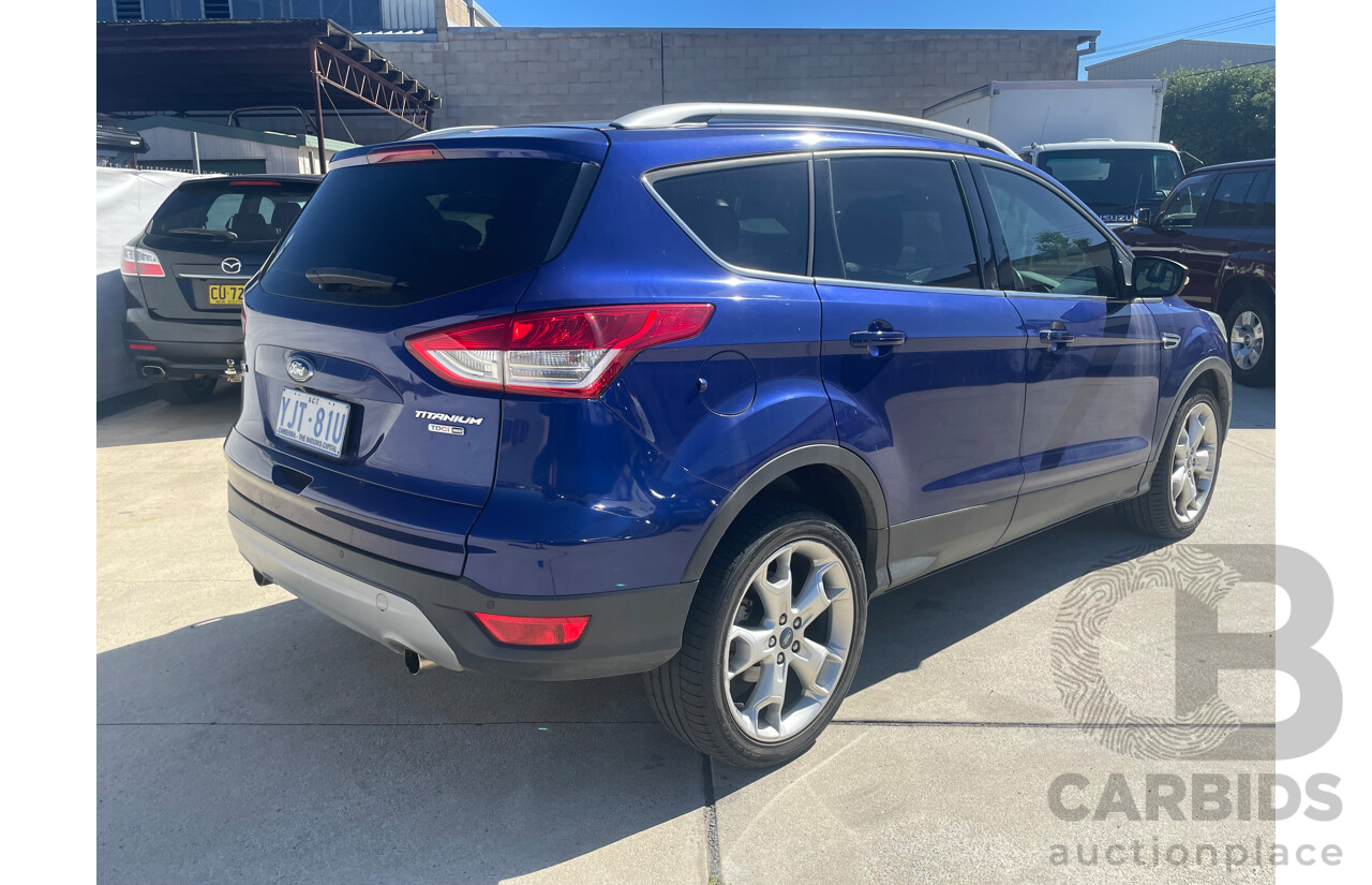 12/2013 Ford Kuga Titanium (awd) TF 4d Wagon Blue 2.0L