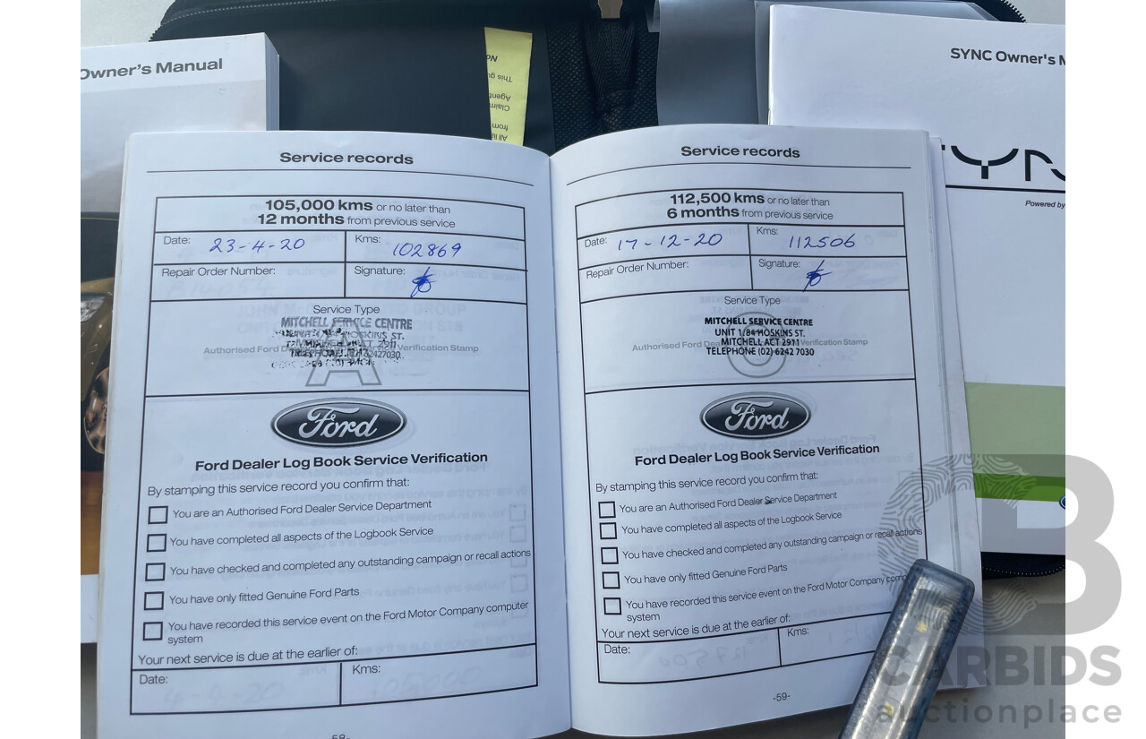 12/2013 Ford Kuga Titanium (awd) TF 4d Wagon Blue 2.0L