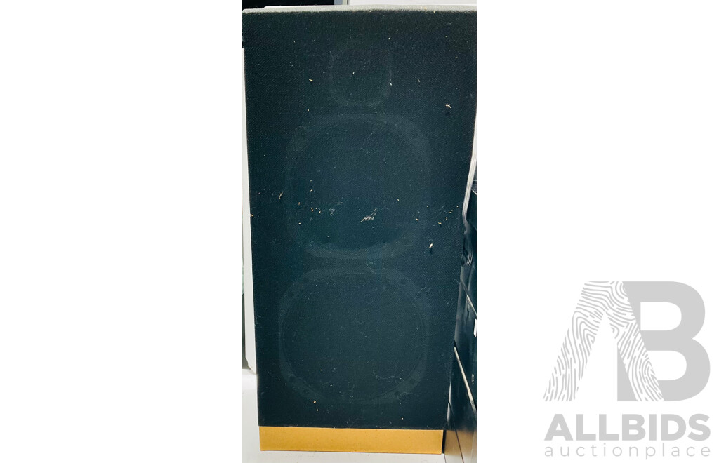 Sony Automatic Turntable System PS-LX52Y, LBT- A17 Remote Controlled Compact Hi-Fidelity Stereo System and 5 Disc Automatic Loading System Alongside Pair of Sony Speakers, and Two Pairs of Other Speakers