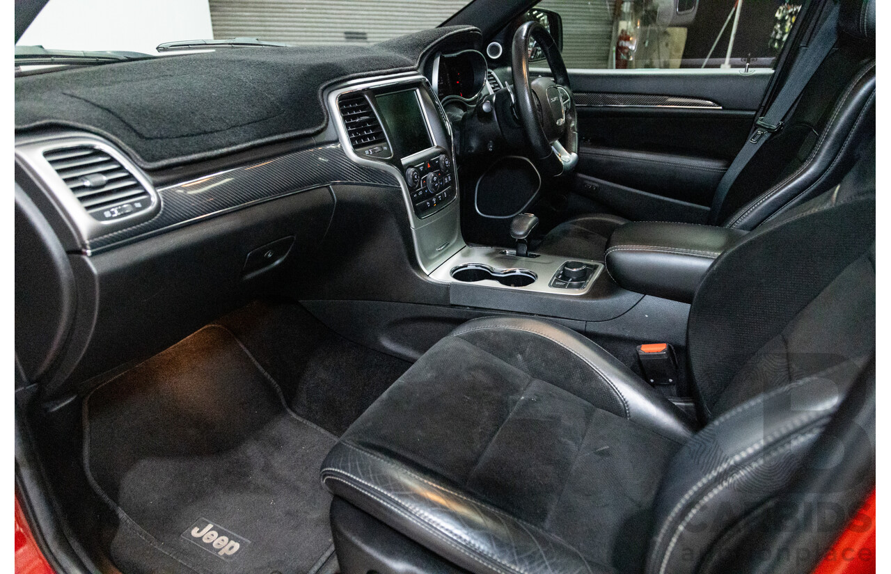 02/2014 Jeep Grand Cherokee SRT 8 (4x4) WK MY14 4d Wagon Redline Pearl V8 6.4L