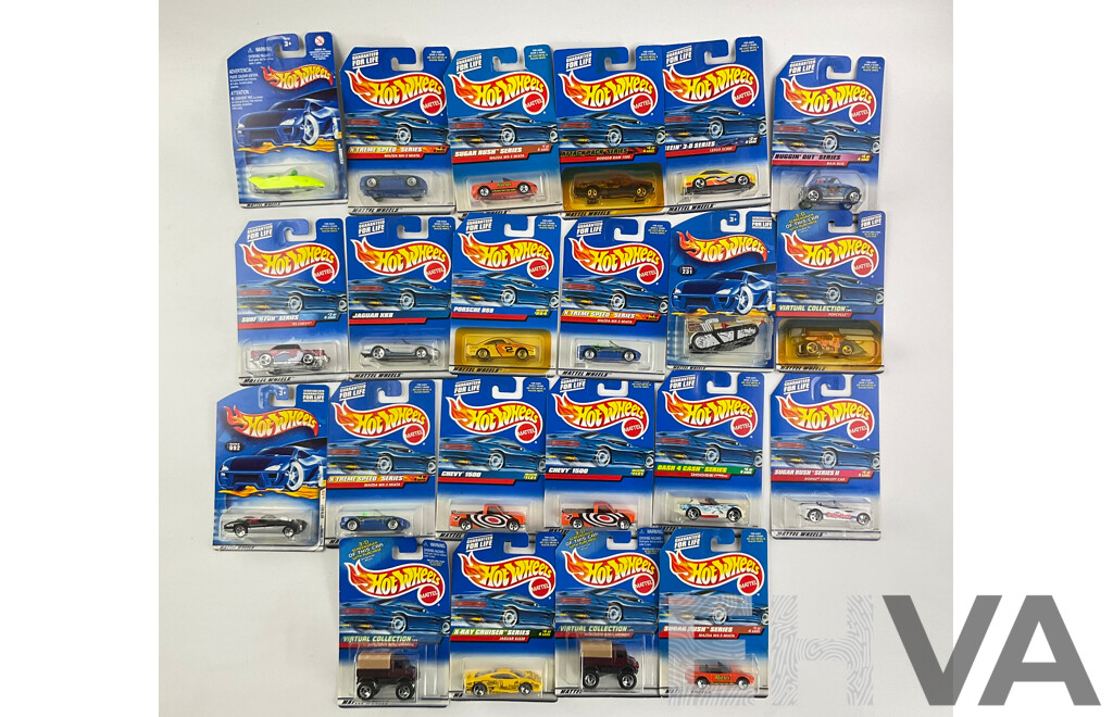 Collection of Boxed Hot Wheels Including Virtual Collection, Surf N Fun, Sugar Rush Series and More