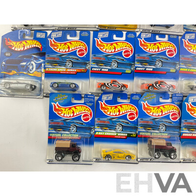 Collection of Boxed Hot Wheels Including Virtual Collection, Surf N Fun, Sugar Rush Series and More