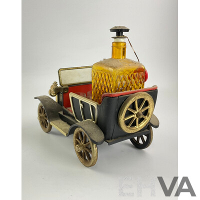 Vintage Model T Ford Decanter with Shot Glass Seats