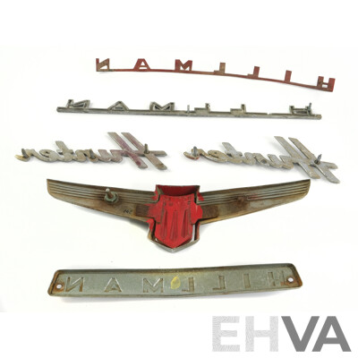Collection of Rootes Group/Hillman Badges Including Hillman Hunter