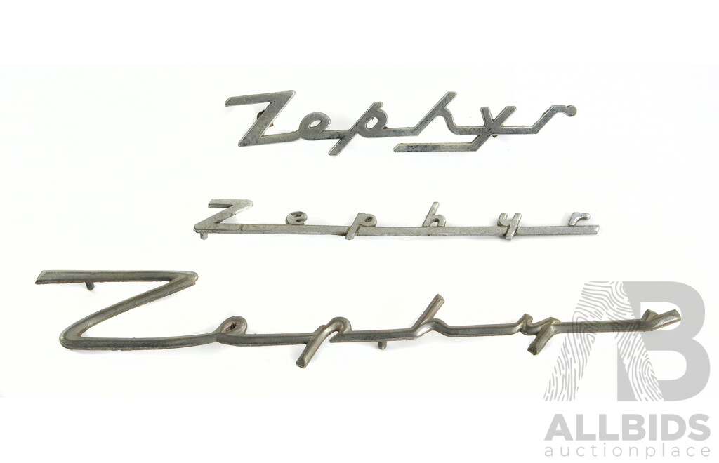 Collection of Vintage Ford Zephyr Badges