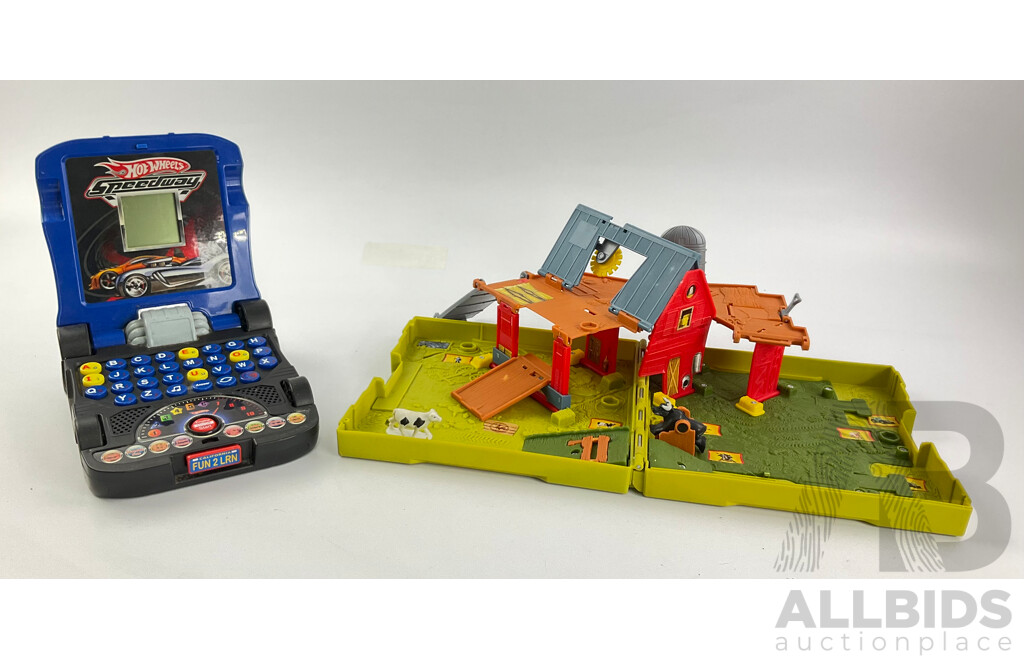 Hot Wheels Learning Laptop and Matchbox Pop Up Farm Play Set