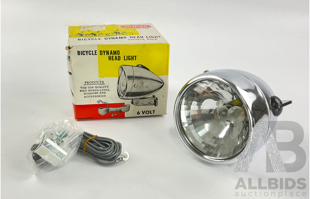 Vintage Onward Bicycle Dynamo Headlight with Original Box