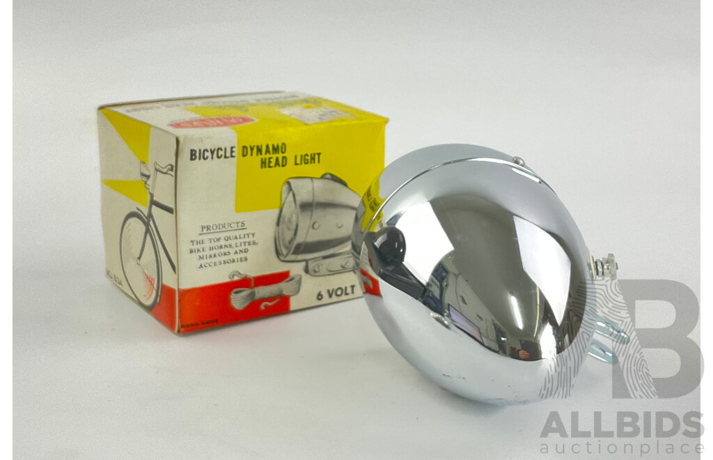 Vintage Onward Bicycle Dynamo Headlight with Original Box