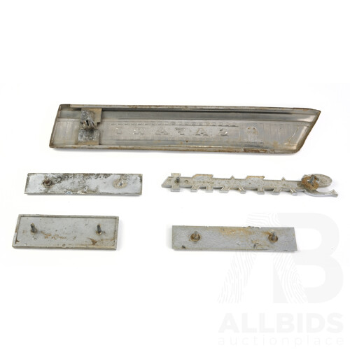 Vintage Valiant Badges Including Safari, 160.HP - Torque Flite and by Chrysler