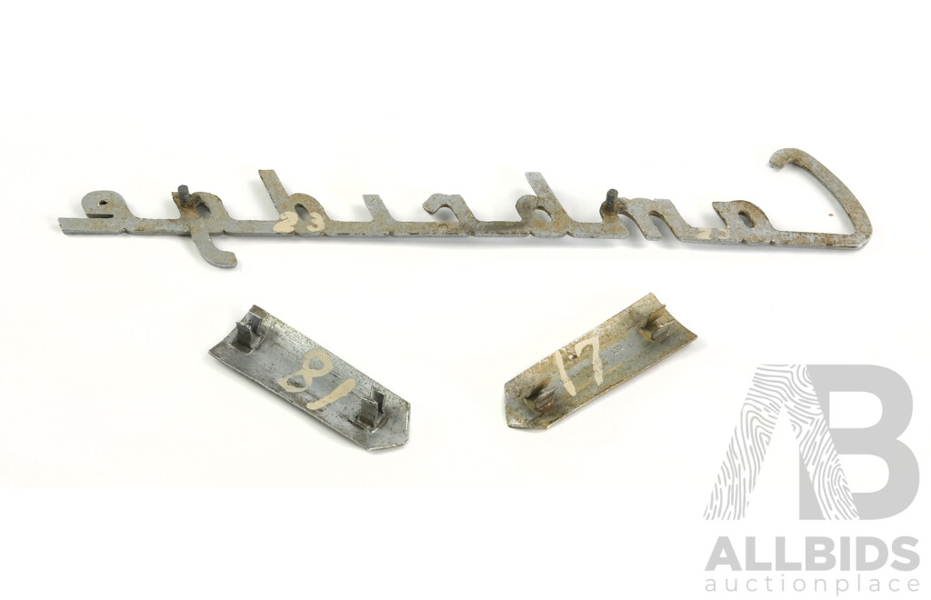 Vintage Austin A70, A40 and Cambridge Badges