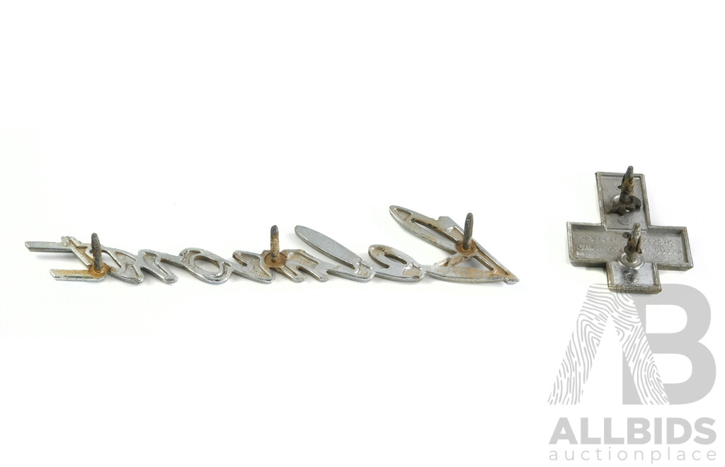 Vintage Holden HK-HG Belmont and 186 Badges