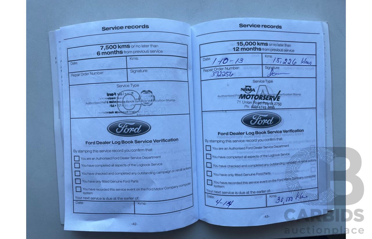 02/2013 Ford Focus TREND FWD LW MK2 5D Hatchback Silver Or Chrome 2.0L