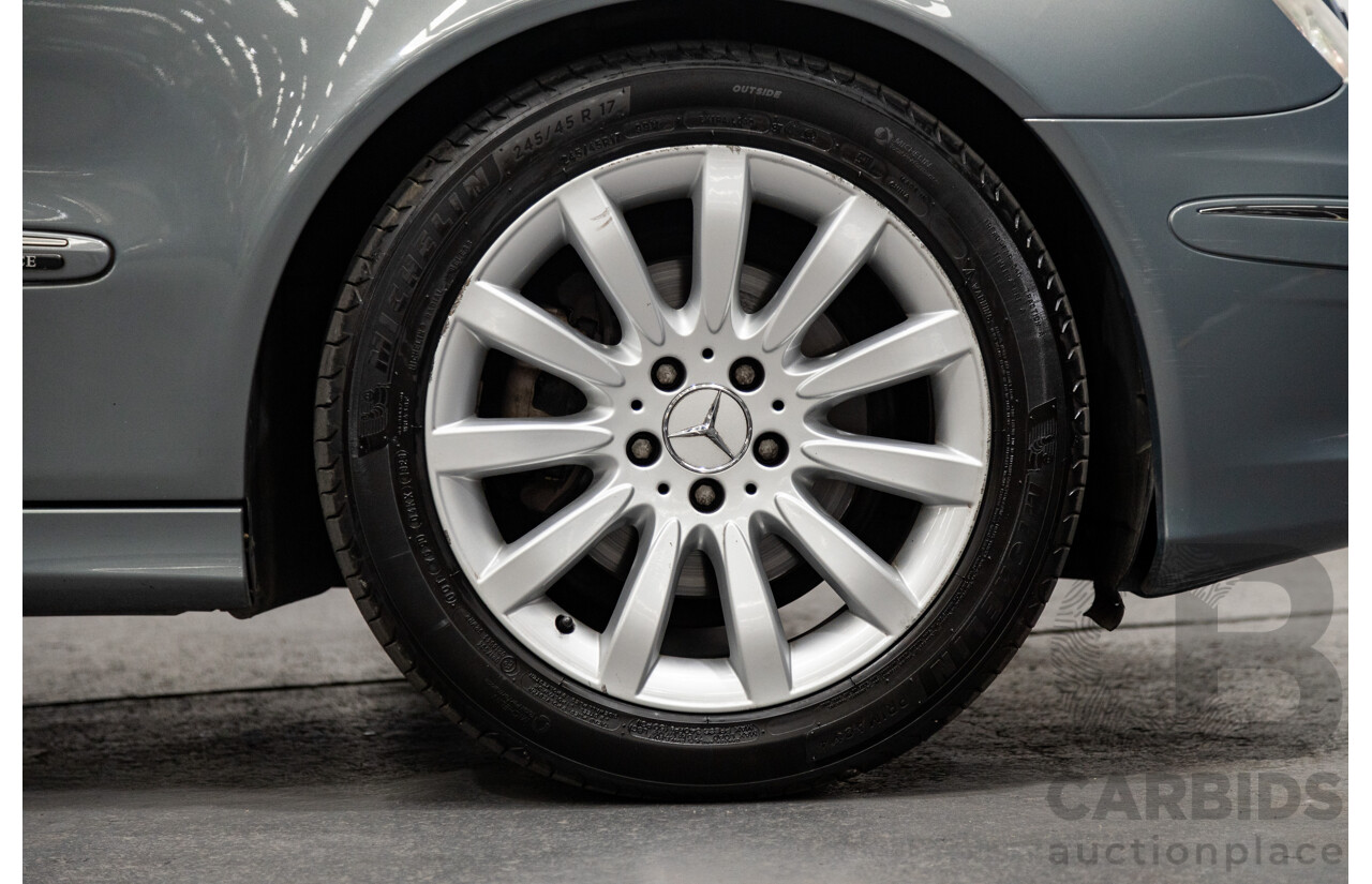 01/2008 Mercedes Benz E280 Elegance 211 MY07 Upgrade 4D Sedan Perlite Grey Metallic V6 3.0L