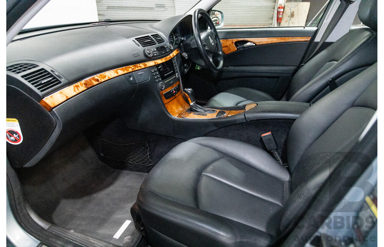 01/2008 Mercedes Benz E280 Elegance 211 MY07 Upgrade 4D Sedan Perlite Grey Metallic V6 3.0L