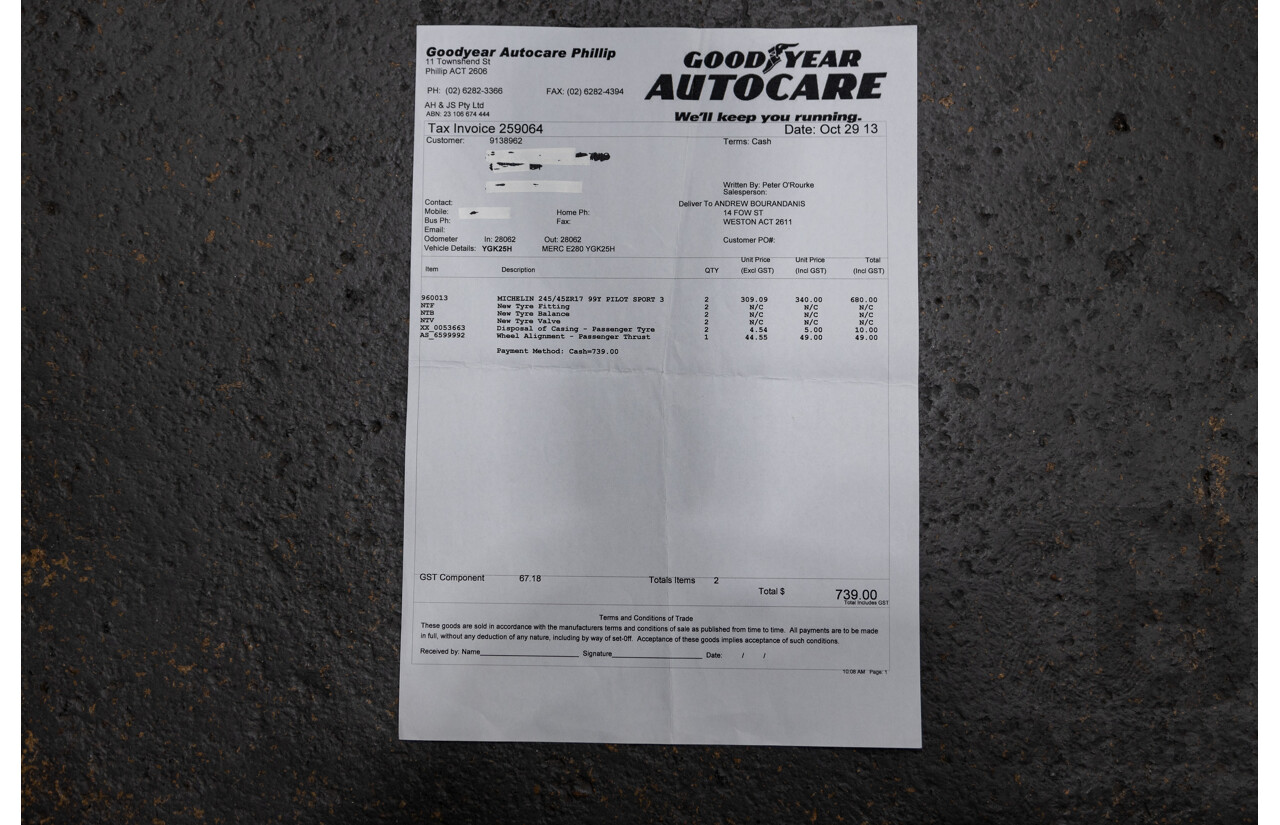 01/2008 Mercedes Benz E280 Elegance 211 MY07 Upgrade 4D Sedan Perlite Grey Metallic V6 3.0L