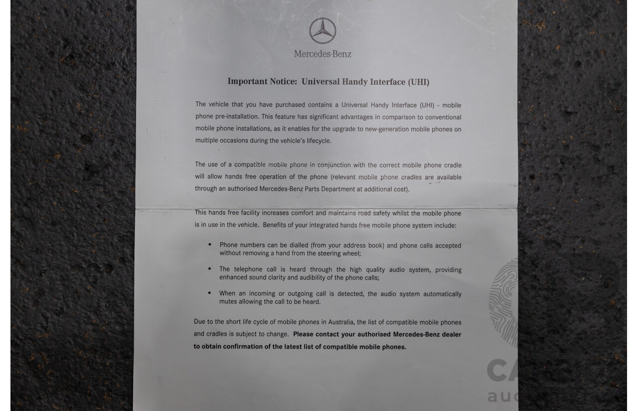 01/2008 Mercedes Benz E280 Elegance 211 MY07 Upgrade 4D Sedan Perlite Grey Metallic V6 3.0L