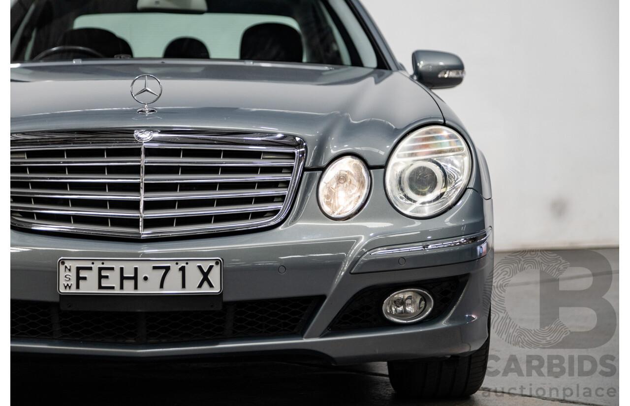 01/2008 Mercedes Benz E280 Elegance 211 MY07 Upgrade 4D Sedan Perlite Grey Metallic V6 3.0L