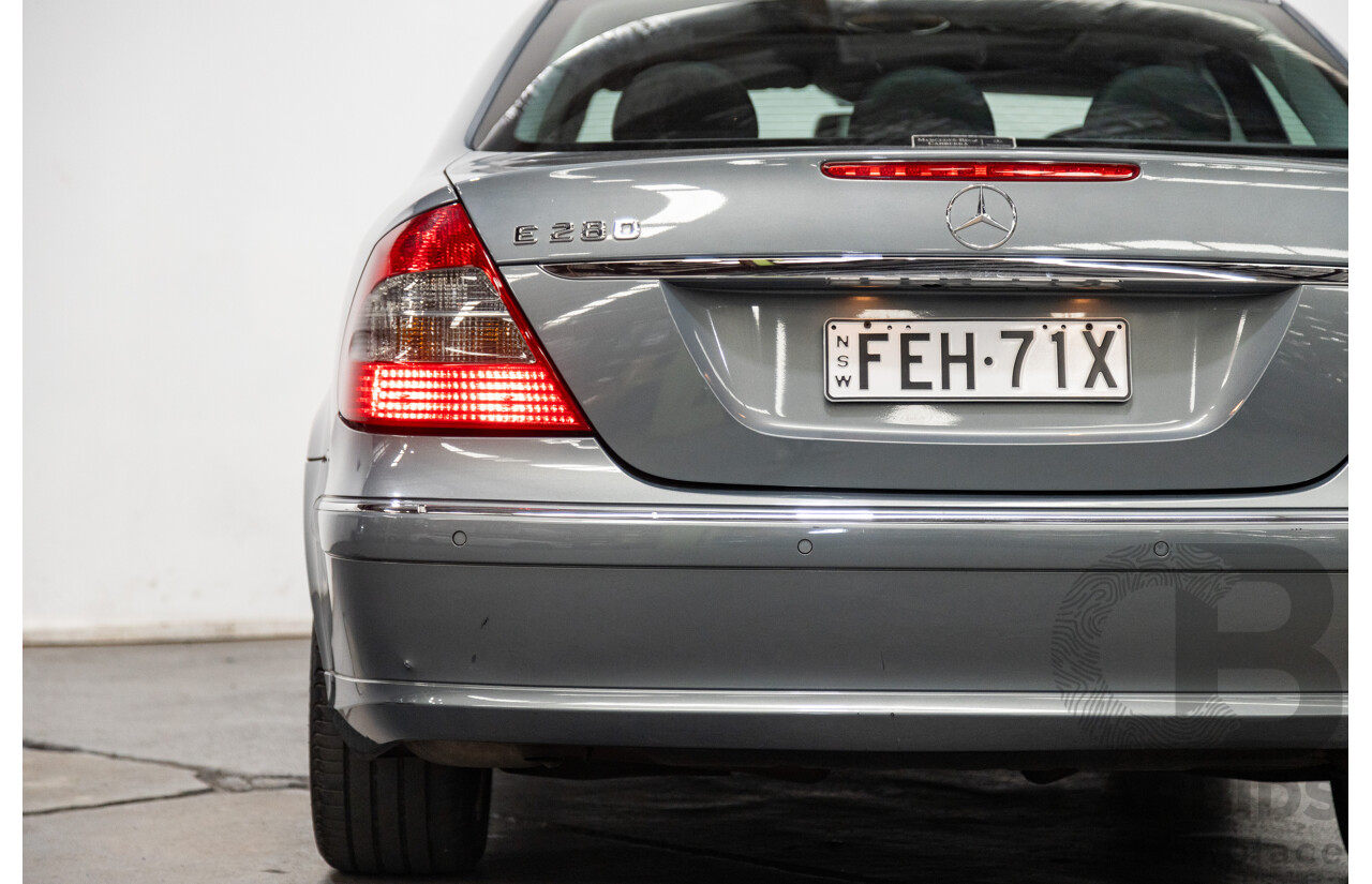 01/2008 Mercedes Benz E280 Elegance 211 MY07 Upgrade 4D Sedan Perlite Grey Metallic V6 3.0L
