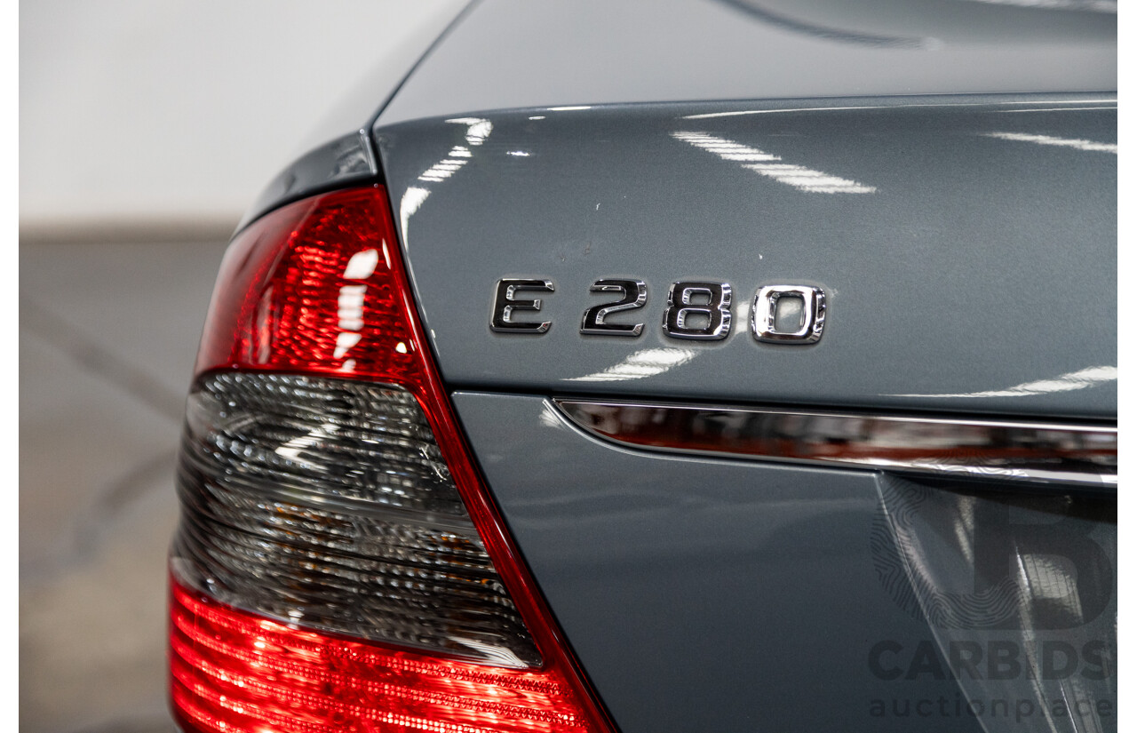 01/2008 Mercedes Benz E280 Elegance 211 MY07 Upgrade 4D Sedan Perlite Grey Metallic V6 3.0L