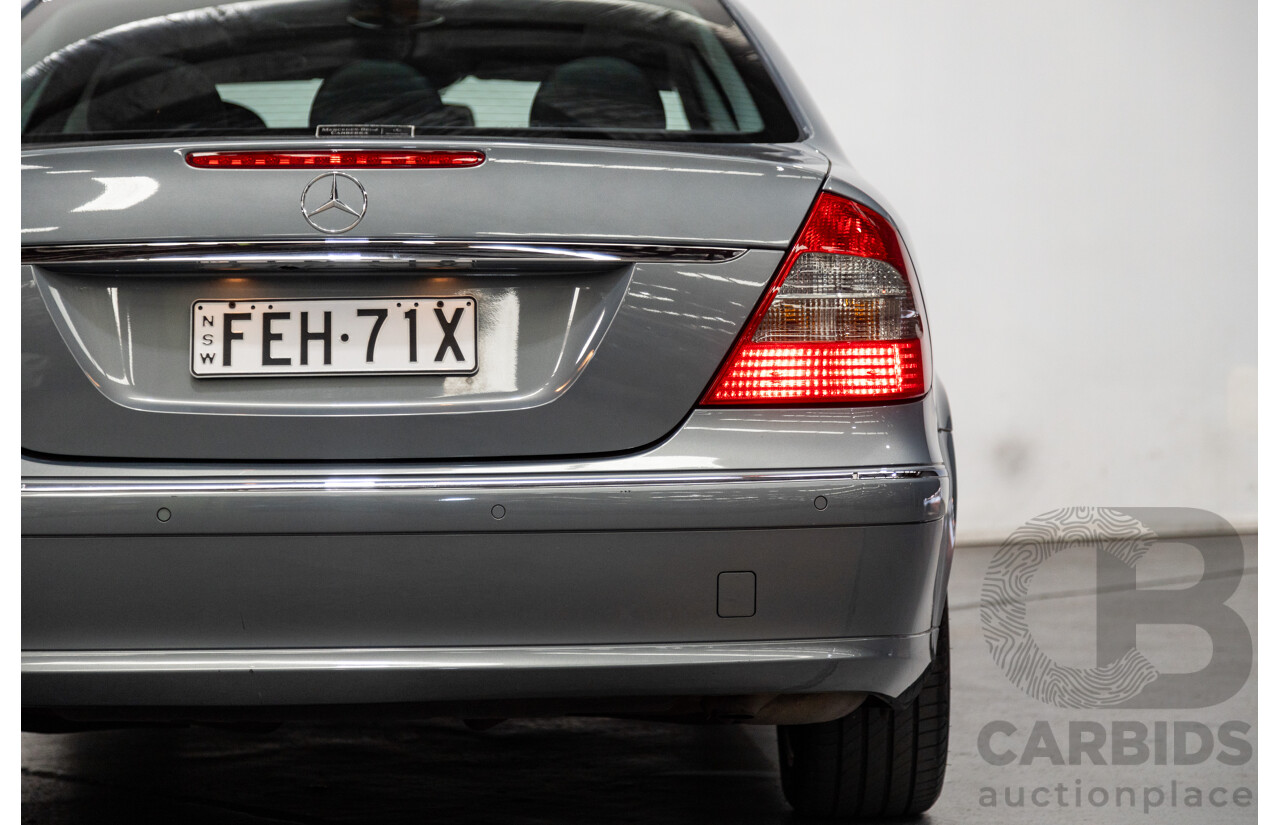 01/2008 Mercedes Benz E280 Elegance 211 MY07 Upgrade 4D Sedan Perlite Grey Metallic V6 3.0L