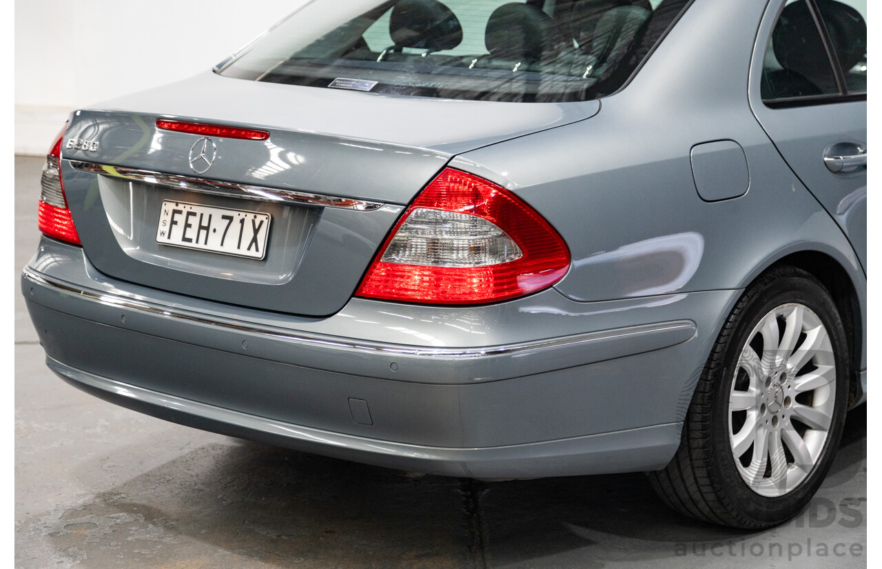 01/2008 Mercedes Benz E280 Elegance 211 MY07 Upgrade 4D Sedan Perlite Grey Metallic V6 3.0L