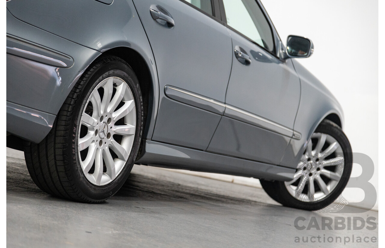 01/2008 Mercedes Benz E280 Elegance 211 MY07 Upgrade 4D Sedan Perlite Grey Metallic V6 3.0L