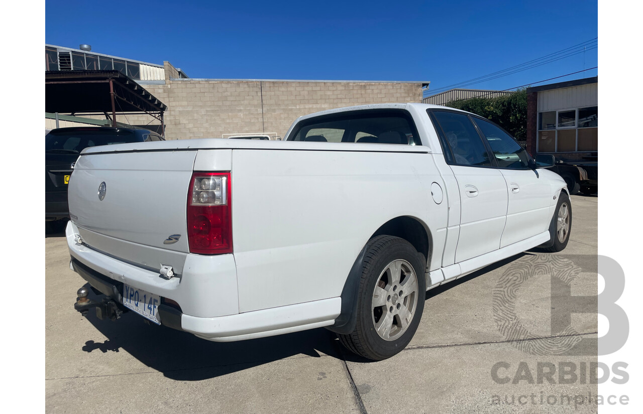  Holden Crewman S RWD VZ Crew Cab Utility White 3.6L