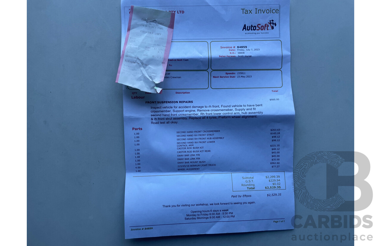  Holden Crewman S RWD VZ Crew Cab Utility White 3.6L