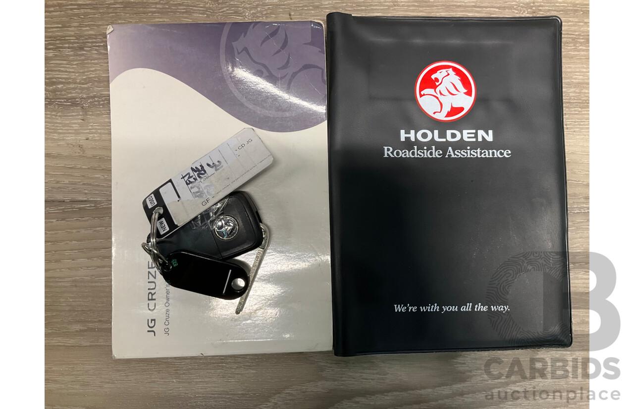 05/2010 Holden Cruze CD JG 4d Sedan White 1.8L