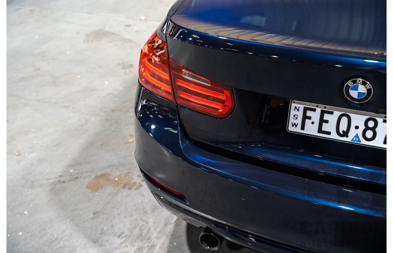 9/2013 BMW Active Hybrid 3 F30 Sport Line 4d Sedan Imperial Blue Metallic Turbo 3.0L / 40kw Hybrid