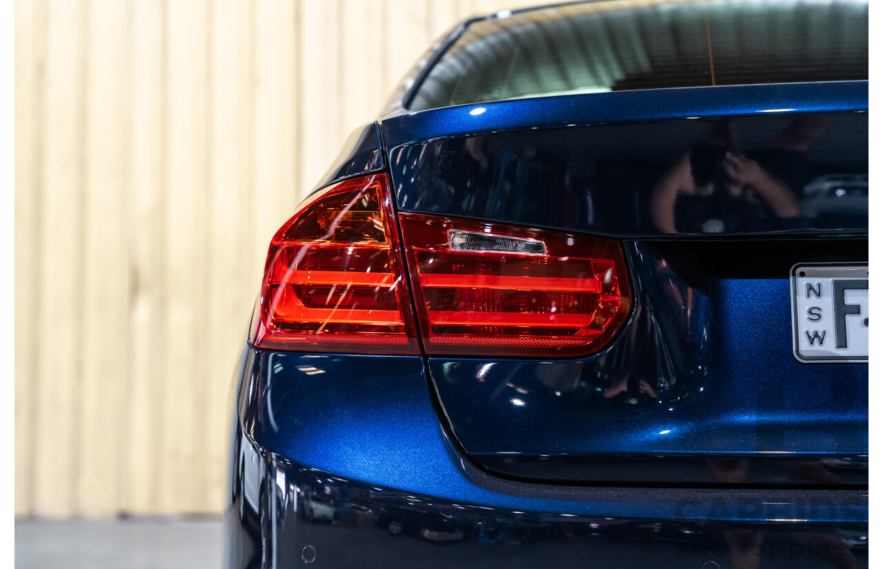 9/2013 BMW Active Hybrid 3 F30 Sport Line 4d Sedan Imperial Blue Metallic Turbo 3.0L / 40kw Hybrid